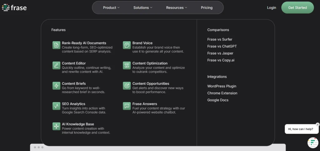 Content Creation Tools,Frase.io
