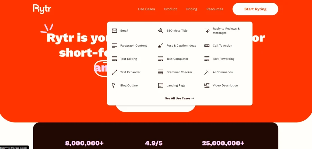 Content Creation Tools,Rytr