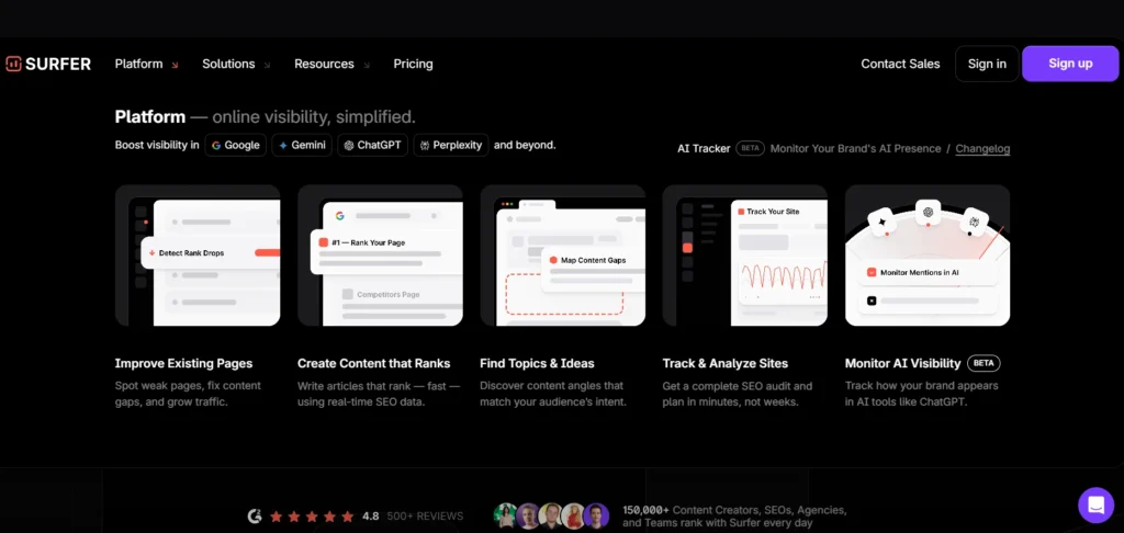 Content Creation Tools,Surfer SEO