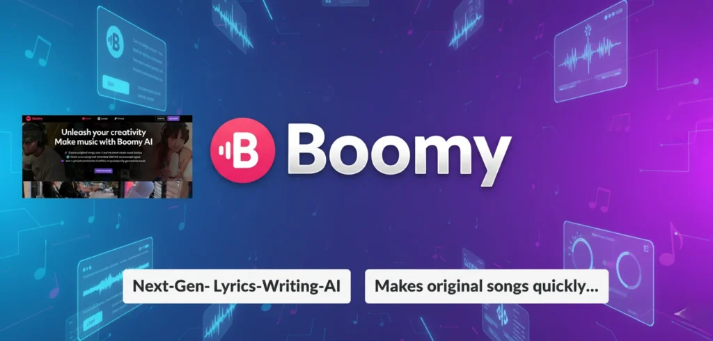 Boomy,Top AI Platforms for Lyrics and Writing