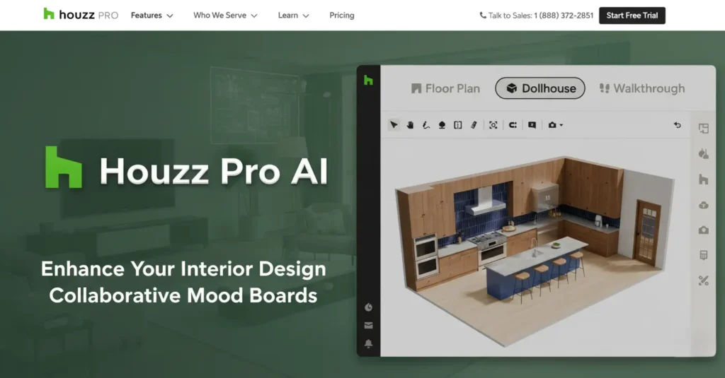 Houzz Pro AI,best ai for interior design