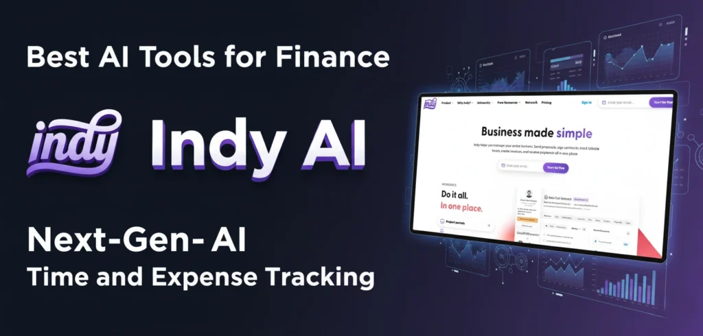 Indy AI,AI Tools For Finance,best ai for finance,