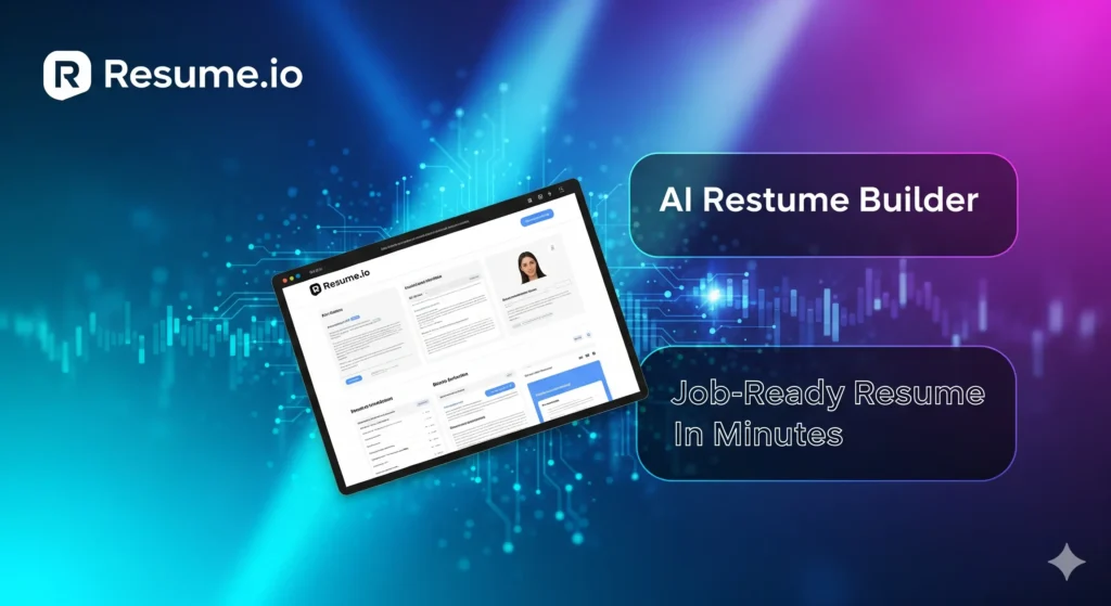 Resume.io, best ai resume builder