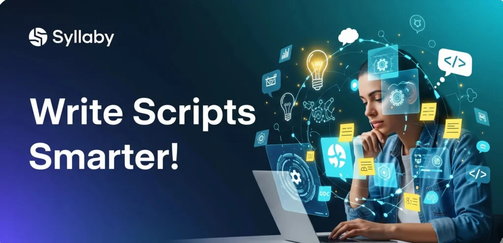 Syllaby, how to write a script for a youtube video,