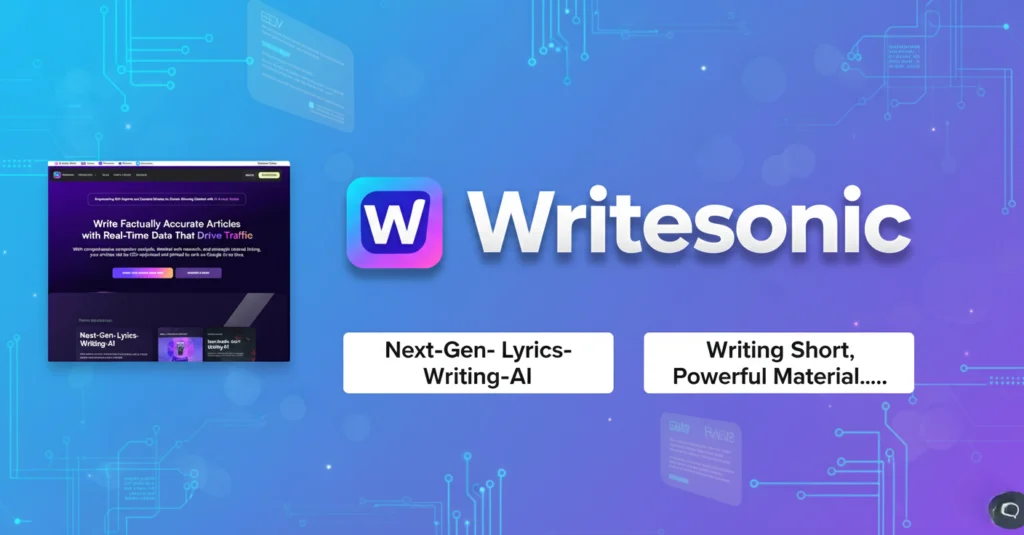 Writesonic,Top AI Platforms for Lyrics and Writing